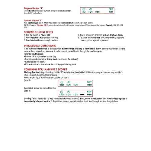 TEST-ITEM50 Item Analysis 9702 50 Question Compatible Testing Forms (100 Pack)