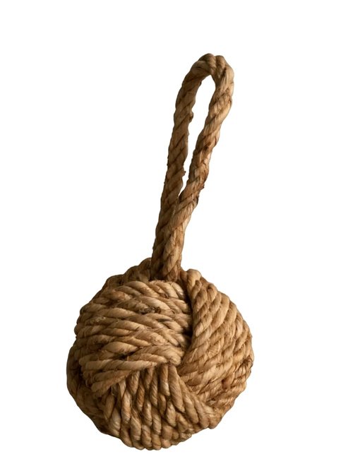 Marseille Rope Knot Jute Rope Door Stopper 10-in