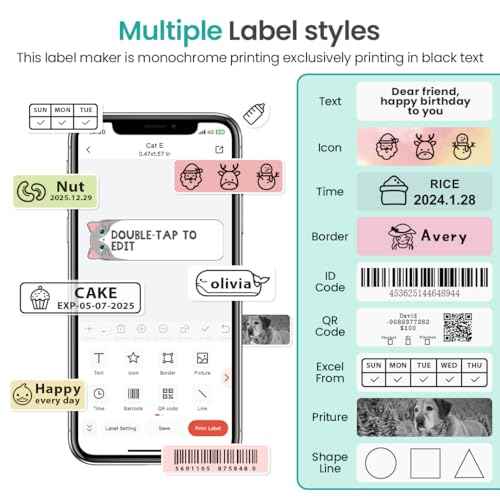 Phomemo Label Maker Machine with Tape, D35 Portable Bluetooth Handheld Label Printer Wireless Mini Labels Maker, Easy to Use with Smartphone Small Sticker Labeler Rechargeable for Home Office organize
