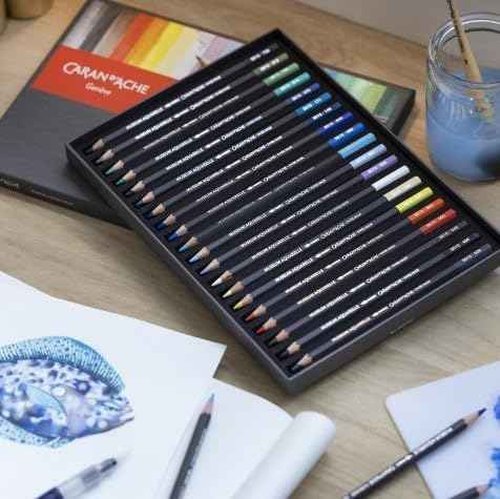 Caran D'ache Museum Aquarelle Pencil Sets Landscape Set of 20 Colours (3510.420)