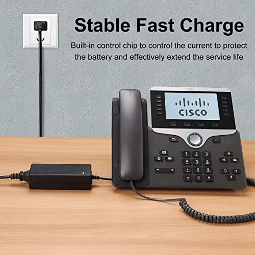 48vdc Power Supply, 48v Power Supply Compatible with Cisco Phone Models 8811, 8841, 8851, 8861, 8961, 9951.