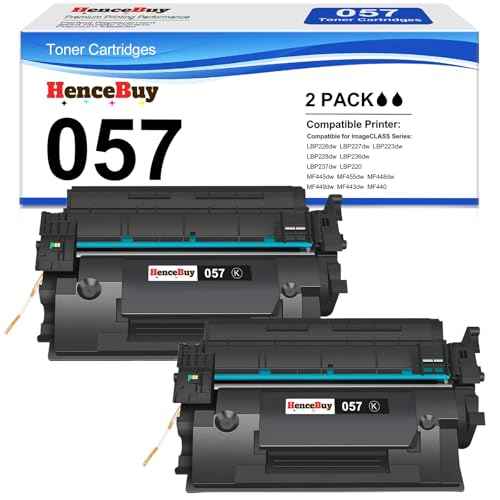 057 Toner Cartridges Replacement for Canon 057 Toner CRG-057 057H Work with ImageCLASS MF445dw MF448dw MF441dw LBP226dw LBP227dw LBP228dw LBP221dw Printer Laser Printer Ink(Black, 2-Pack)