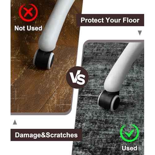 chakme Office Chair Mat for Hardwood Floor, 72"x48" Easy Glide Computer Desk Mat Protector for Rolling Chair Under Desk Rug Nonslip Backing, Machine Wash, (Abstract)