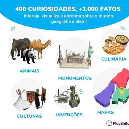 PlayShifu Globe for Children ? Orboot Earth: Interactive Kids Globe with 1000+ Facts on Animals, Places & Monuments | Tech-Powered Learning Toy & STEM Gift for Kids Ages 4?10