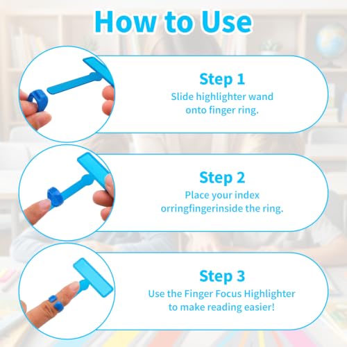 Guided Reading Strips Set for Dyslexia - 16 PC Kids Reading Aids