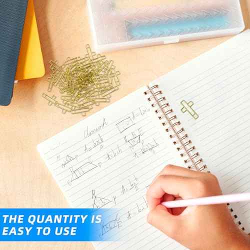 50 PCS Gold Cross Paper Clips Bible Paper Clips - Versatile Bible Study Supplies for Christian Office and Home, Also Great as Journaling Papers Clip and Bookmarks