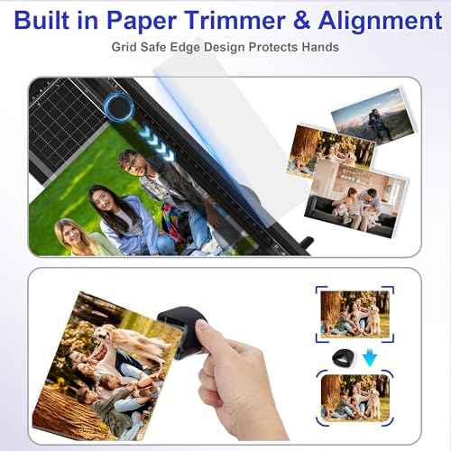 9 inch Laminator Machine with 40 Laminating Sheets, 4-in-1 Thermal Laminator with Paper Trimmer & Corner Rounder, 2-Min Fast Warm Up, Hot & Cold Laminating Machine 8.5 x 11 for Office School Home