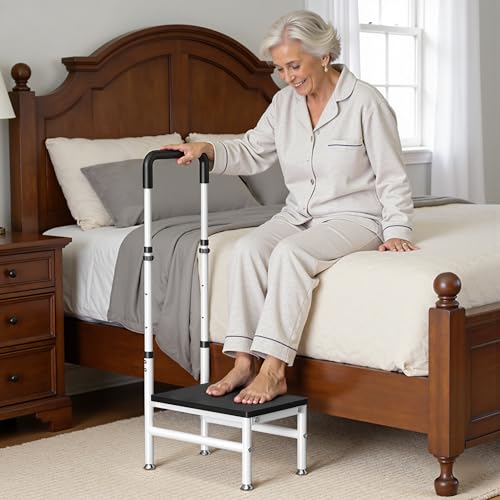 Heavy Duty Step Stool with Handle for Adults & Seniors, Max 400 lbs