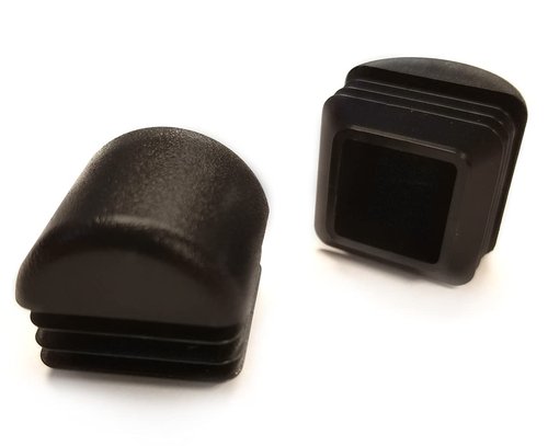 Universal Stack Chair Glides (100 Pack) - Non-Marring Square Help Protect Floors and Property - Easy to Install, Great for Replacements or Repairs - Heavy-Duty Plastic Construction (1" OD Chair Leg)