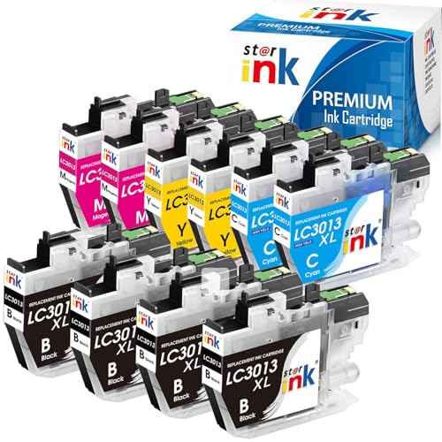 LC3013 Ink Cartridges BK/C/M/Y 10-Pack High Yield Replacement for Brother LC3013 Ink Cartridges Work with Brother MFC-J497DW MFC-J491DW MFC-J690DW MFC-J895DW Printer,LC3011 Ink cartridges BK/C/M/Y