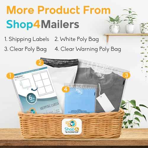 Shop4Mailers 9 x 12 Clear Plastic Poly Bags 1.5 Mil Self Seal Packaging for Apparel, Jewelry, Documents, Prints, Gifts, Storage ? Resealable (1000 Pack)