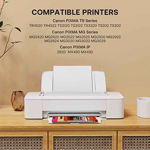 245XL 246XL Ink Cartridge Combo Pack Replacement for Canon PG-245XL CL-246XL for PIXMA MG2420 MG2520 MG2522 MG2525 MG2920 MG2922 MG2924 MG3020 MG3022 MG3029 TR4520 1245 Printer