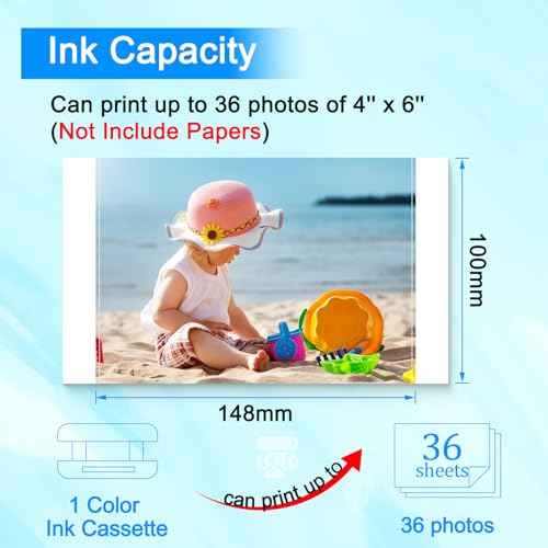 3 Pack (No Paper) Compatible Ink Cartridge Replacement for Canon KP-108IN Color Ink Cassette 4x6 Photo Ink for Canon Selphy CP1500 CP1300 CP1200 Compact Photo Printer