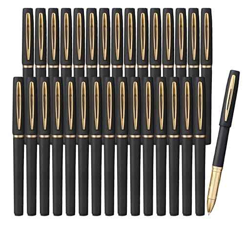 30 Pcs Gel Pens Black Fine Point Smooth Writing Pens, Gel Ink Rollerball Pens 0.7mm,for Office for School, Back to School Supplies