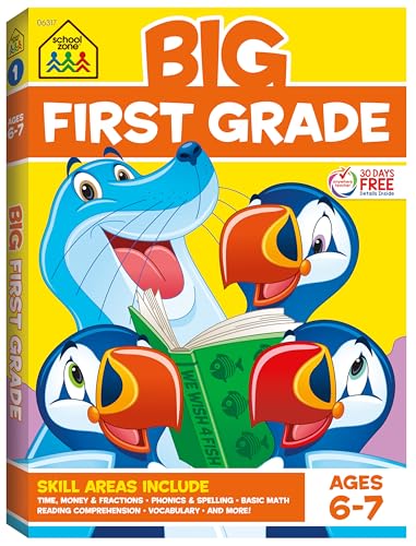 Big First Grade Workbook for Reading, Math & Skills - 320 Pages