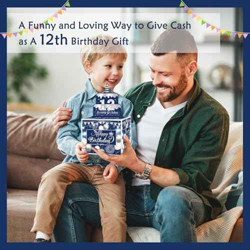 Birthday Money Box for Cash Gift Pull, DIY Money Gift Boxes for Cash with Pull Out Happy Birthday Day Card and 50Pcs Transparent Bags - A Fun and Loving Way to Offer Cash as A Gift