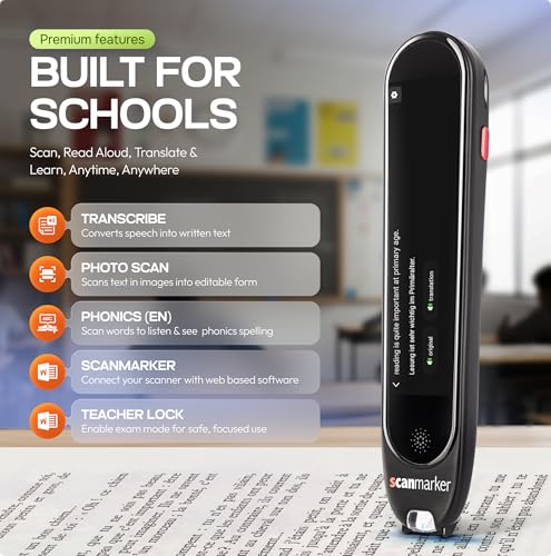 Scanmarker Max Reading Pen & Phonics Cards Bundle for Classroom Support