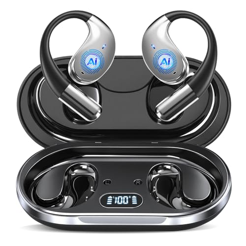 AI Translation Earbuds Real Time 164 Languages Translator Earbuds with 60H Play Time 3 in 1 Open-Ear Translation Headphones with Audio & Video Translation for Travel Business Meeting Learning (Black)