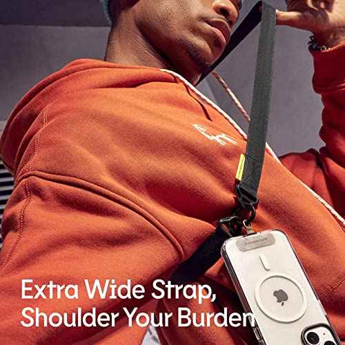 RhinoShield Utility Crossbody Phone Lanyard | Magnetic Buckle, Additional Loop to Hang Airpods, Keys (Landyard Card Included)