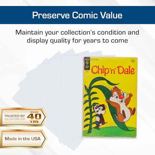 BCW Silver Comic Book Backing Boards 7" x 10.5" ? 200 Pack | Certified Acid-Free | Comic Book Boards for Fabric Storage & Silver Age Comic