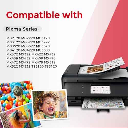 240XL 241XL Compatible Ink Cartridge Replacement for Canon Ink 240 241 Combo PG-240 CL-241 XL for MG3620 MG3600 TS5120 TS5100 MG2120 MG3520 MX472 MX452 MX512 Printer(Black, Tri-Color,2 Pack)