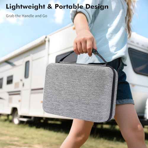 DM9 Digital Microscope Carrying Case - EVA Hard Storage Box Endoscope Case Travel Case Compatible with 4.3''/5''/7'' Digital Microscopes & Borescopes