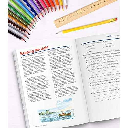 Spectrum Grade 6 Reading Workbook, Books for 6th Graders With Nonfiction and Fiction Passages and Learning Activities, Classroom or Homeschool Curriculum