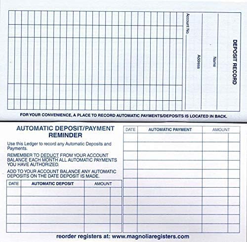 Magnolia Registers 12-Record Checkbook Registers 26-27-28 Calendars Made in USA