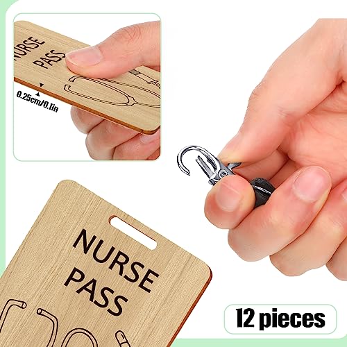 12 Sets School Pass Lanyards for Classroom and Office Access