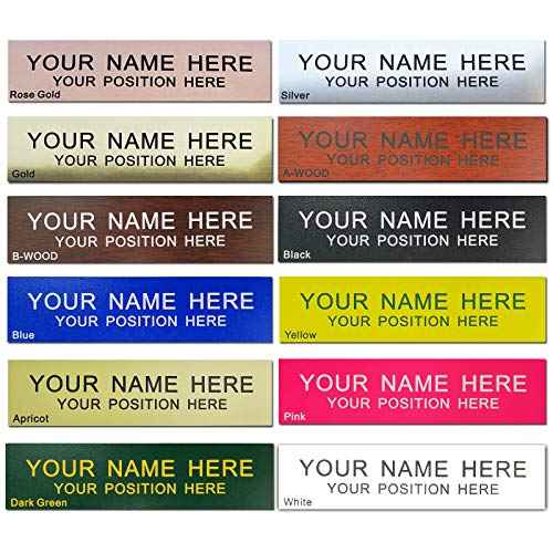 Personalized Name Plate With Wall Or Desk Holder Customized Engraving 2x8