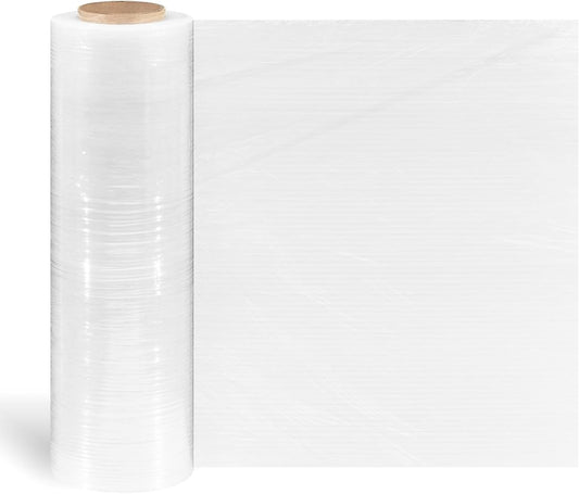 Staples Stretch Wrap - 80 Gauge Clear Pallet Stretch Film for Secure Wrapping | 18” x 1500’ | 4 Rolls