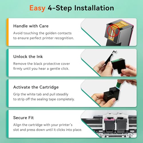 PG-275XL CL-276XL Compatible for Canon 275 and 276 Ink Cartridges Combo Pack PG 275 CL 276 XL Work for Canon Pixma TR4720 TS3720 TS3522 TS3520 TS3722 TS3500 TR4722 TR4723 TR4700 Printer