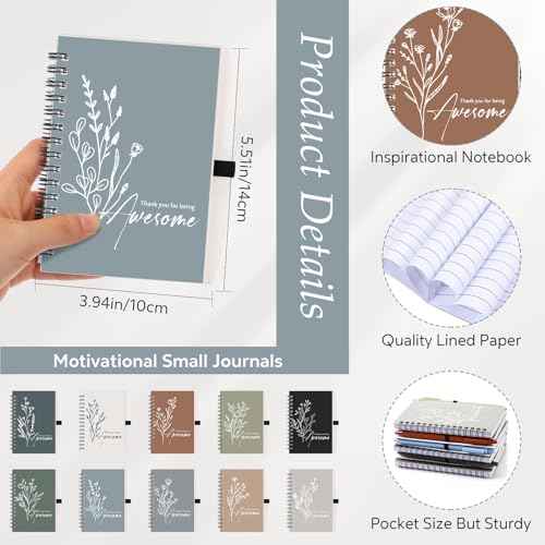 Chuangdi 30 Sets Employee Appreciation Gifts Case Management Week Gifts Thank You Spiral Notebook with Sticky Notes Pen Bulk Vet Tech Week Journal for Coworker Teacher Staff Nurse Customer