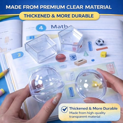 Geometric 3D Shapes & 2D Nets Classroom Math Manipulatives 1.96"