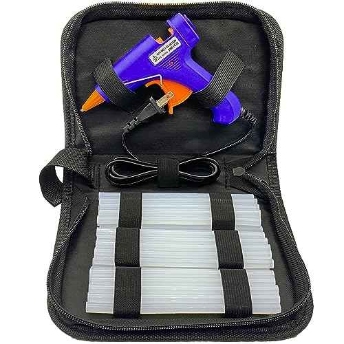 Hot Glue Gun Kit, Mini Hot Melt Glue Gun for Crafts with 30 Glue Sticks and Carry Case, Hot Mini Glue Guns for Craft, School DIY Arts, and Home Repair, SY01