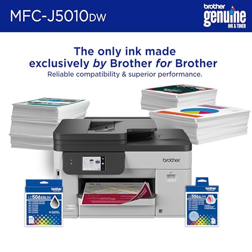 Brother INKvestment 5010 Wireless Color Inkjet All-in-One Printer with Touchscreen
