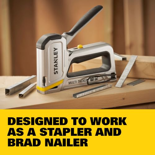 STANLEY 2-in-1 Multi Tacker Heavy Duty Stapler Brad Nailer – STHT70250 (Variation: Multi-Tacker)
