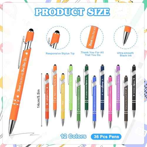 36 Set Employee Appreciation Gifts Bulk Team - 36Pack Coffee Cup Notepad+36 Ballpoint Pens+ 36 Drawstring Gift Bags, Bulk Gifts for Coworkers/Staffs/Teachers/Christmas