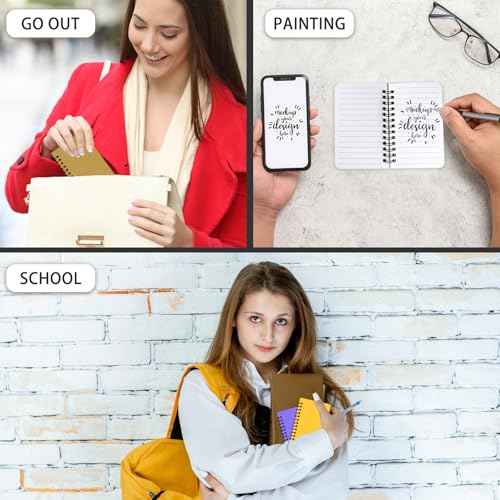 6 Pack Small Spiral Notebook Pocket Notebook 3x5 Spiral Notepads With Lined Pages, Small Top Spiral Notebook Little Mini Memo Steno Note Pads for Outdoor Home Office College School
