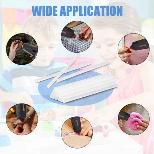 Hot Glue Sticks, Mini Size, 6" Long x .27" Diameter, 50 Count, Clear, for Kids Adults DIY Art Craft Gluing Repairing Sealing Festival Home Decoration