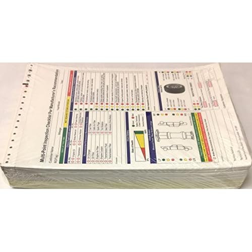 Inspection Form - Automotive Checklist - 7291-250 Qty. (W15)