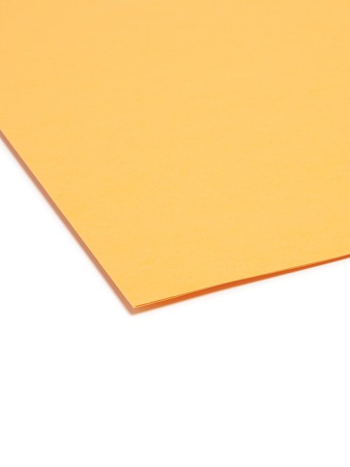 Smead File Folder, Reinforced 1/3-Cut Tab, Letter Size, Goldenrod, 100 per Box (12234)