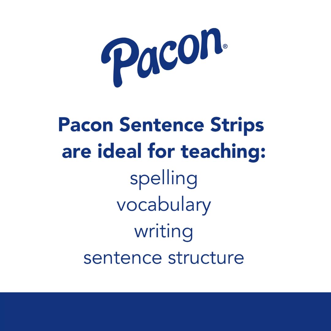 PACON - ASE Pacon Sentence Strips, 24 x 3 Inches, Assorted Colors, 100/Pack (PAC5165)