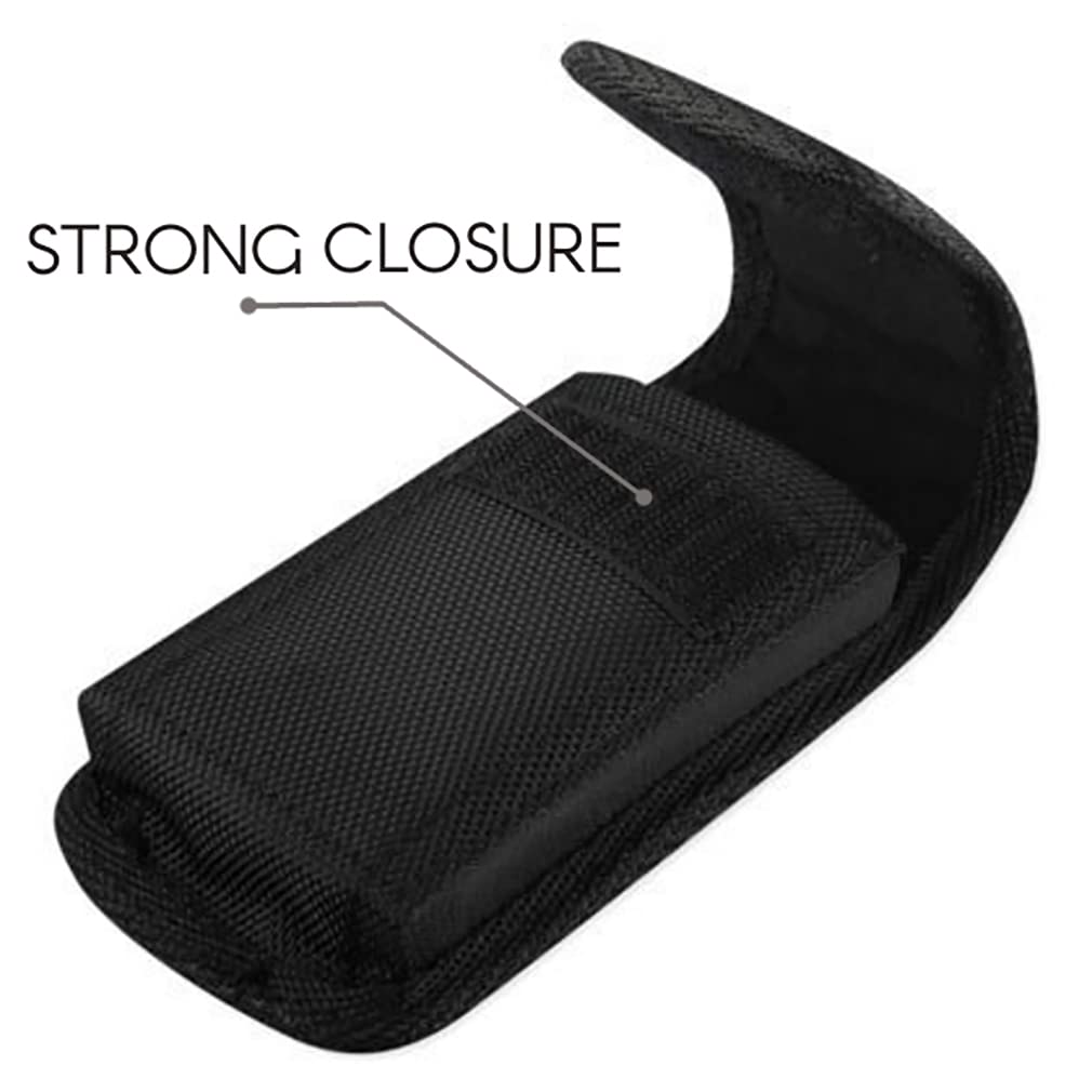 AGOZ Large Scanner Holster, Rugged Vertical Case Pouch for Zebra TC75x, TC75, TC70x, TC70, TC72, TC77, M60, MC65,MC67 Mobile Computer Handheld Barcode Scanner Holder with Metal Belt Clip,Loops Black