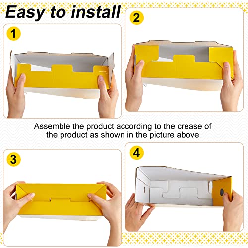 Thenshop 24 Pcs Magazine File Holders Classic Colorful – Kraft Cardboard Desk Organizers