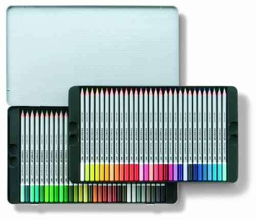 Staedtler Karat Aquarell Premium Watercolor Pencils, Set of 60 Colors (125M60)