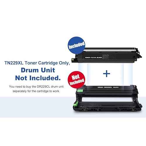 TN229XL Black TN229XLBK Toner Cartridge Replacement for Brother TN229XL TN229 Black Toner Cartridge Works for Brother HL-L3220CDW HL-L3280CDW HL-L8245CDW MFC-L3720CDW MFC-L3780CDW Printers - 1 Pack