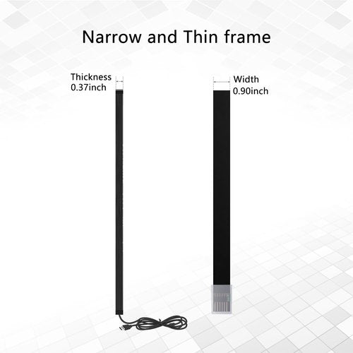 GreenTouch 55 inch 10 Points IR Touch Frame Infrared Touch Screen Without Glass USB Interface Free-Drive for Touch Monitor, Interactive White Board, Digital Kiosks and Interactive Displays