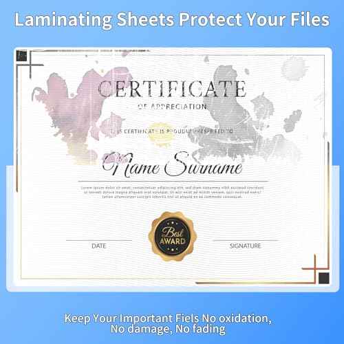Thermal Laminating Sheets, 9¡± x 11.5¡± Laminating Sheets, 3 Mil Thickness Clear Laminating Pouches, Compatible Thermal Laminators, 500 Packs.