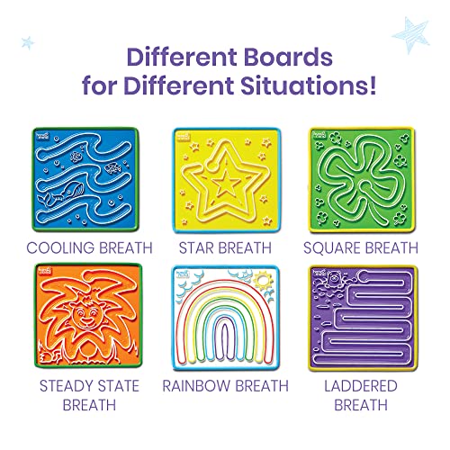 hand2mind Mindful Maze Boards, Tactile Sensory Toys for Toddlers, Anxiety Relief Items, Calm Down Corner Supplies, Emotional Regulation Tools for Kids, Play Therapy Toys, Mindfulness Gifts